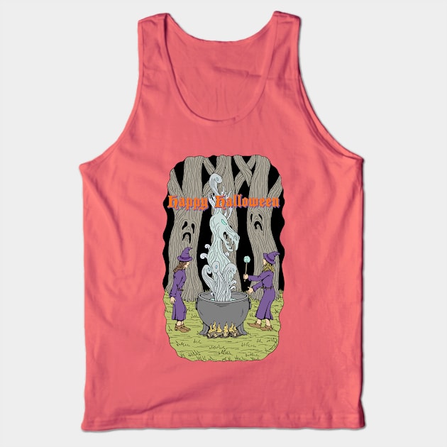 Not What They Expected Happy Halloween Tank Top by AzureLionProductions